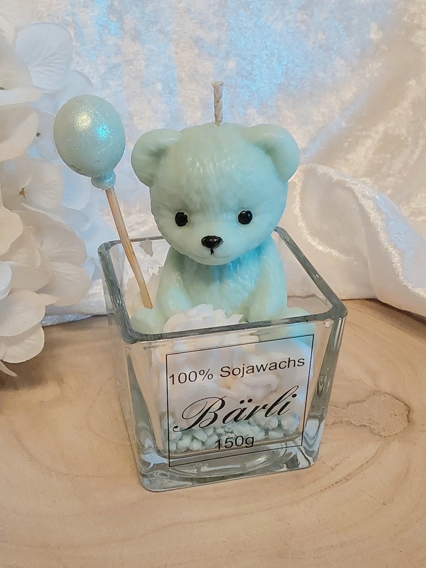 Bärli im Gefäß Geschenkkerze