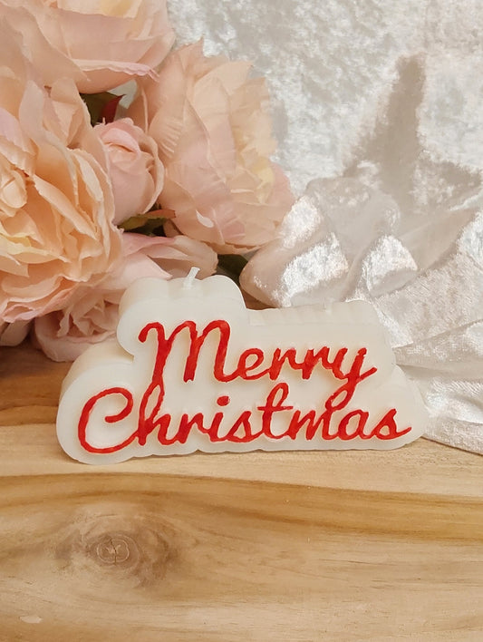 Merry Christmas-Kerze
