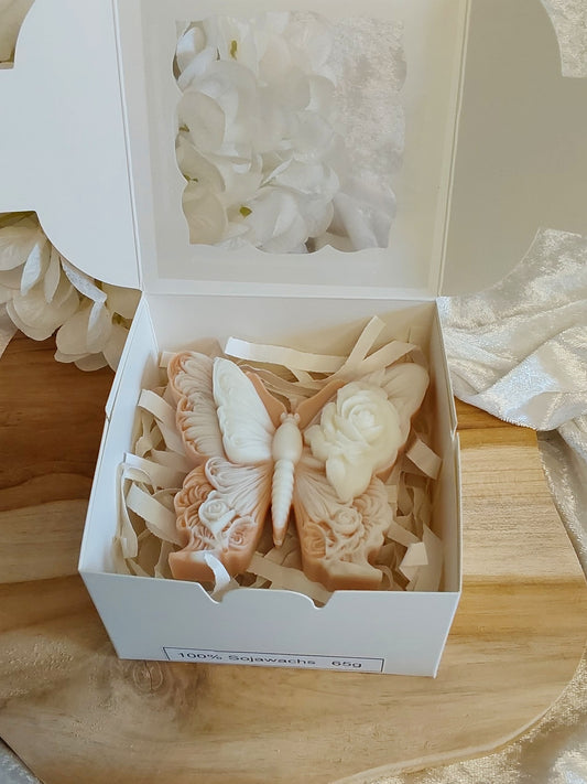 Geschenk-Kerze Schmetterling
