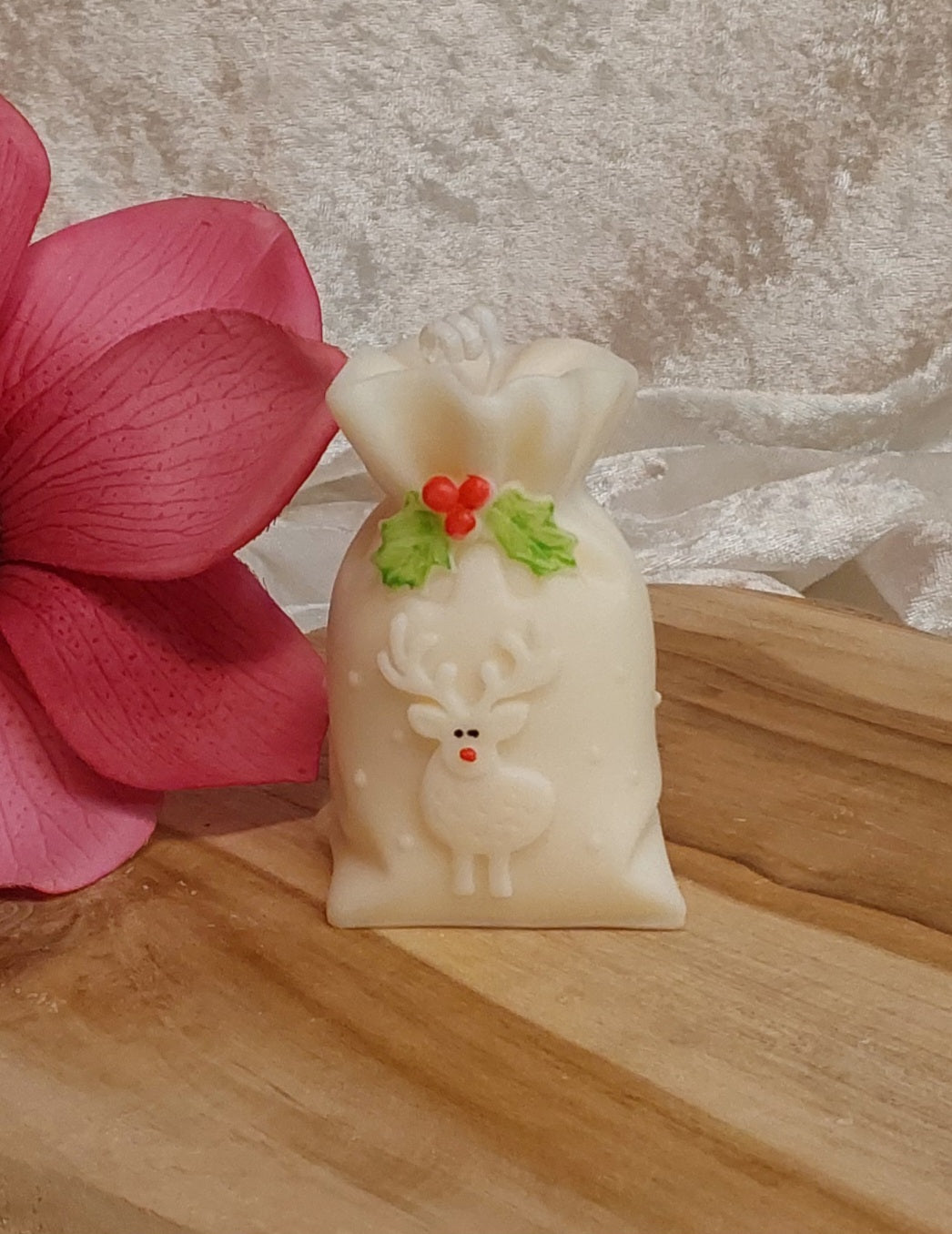 Weihnachts-Säckchen-Kerze