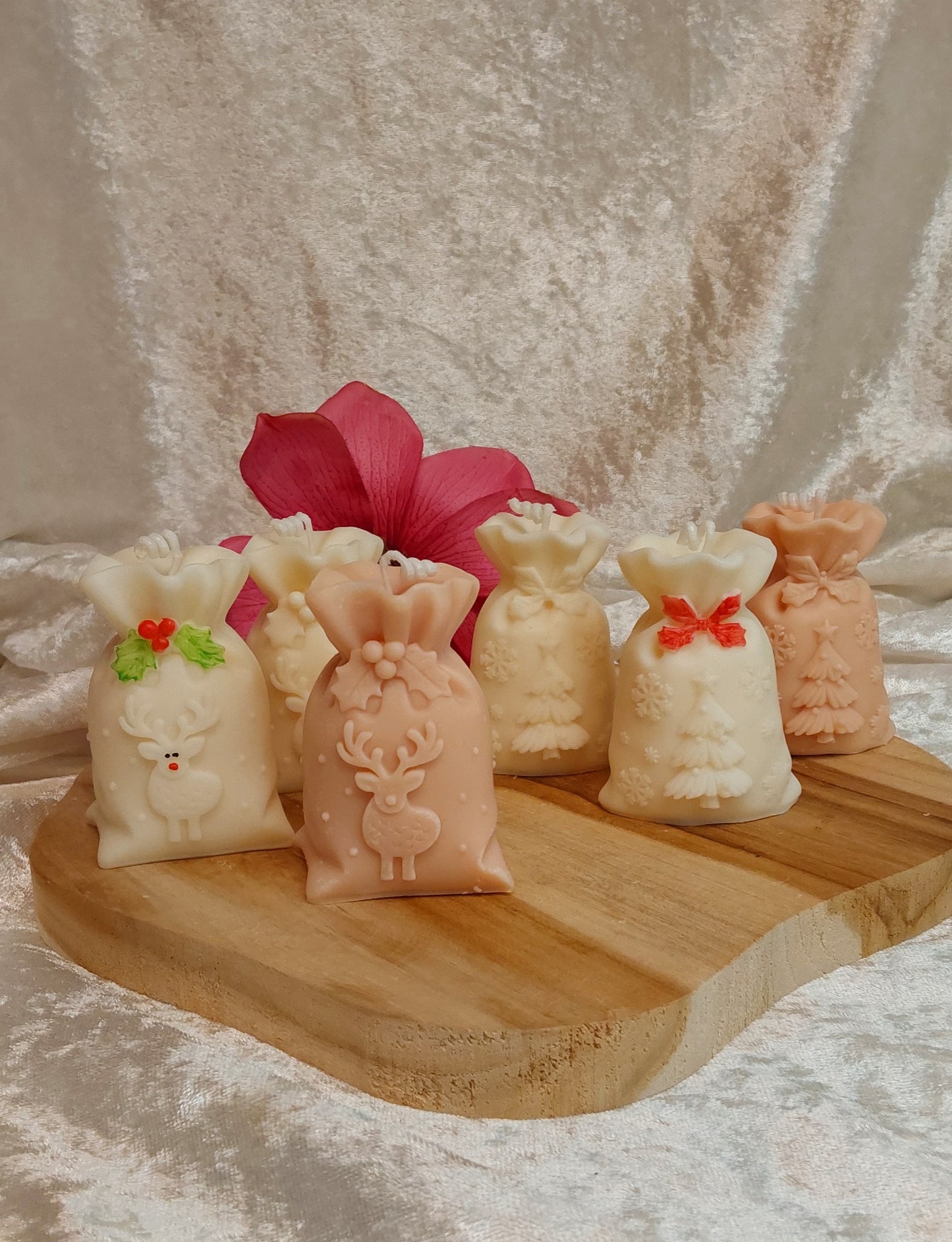 Weihnachts-Säckchen-Kerze