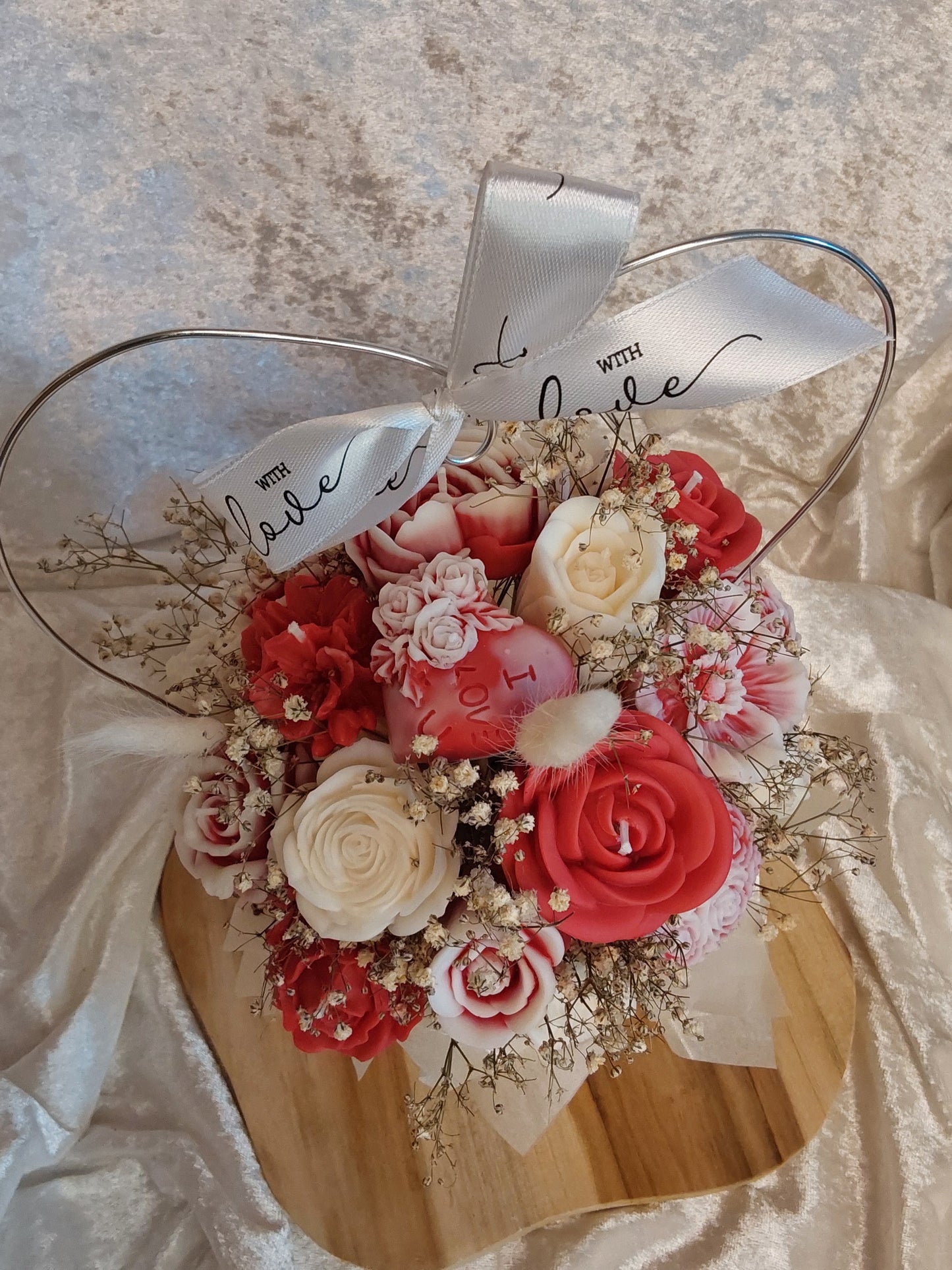 Blumenstrauß aus Kerzen