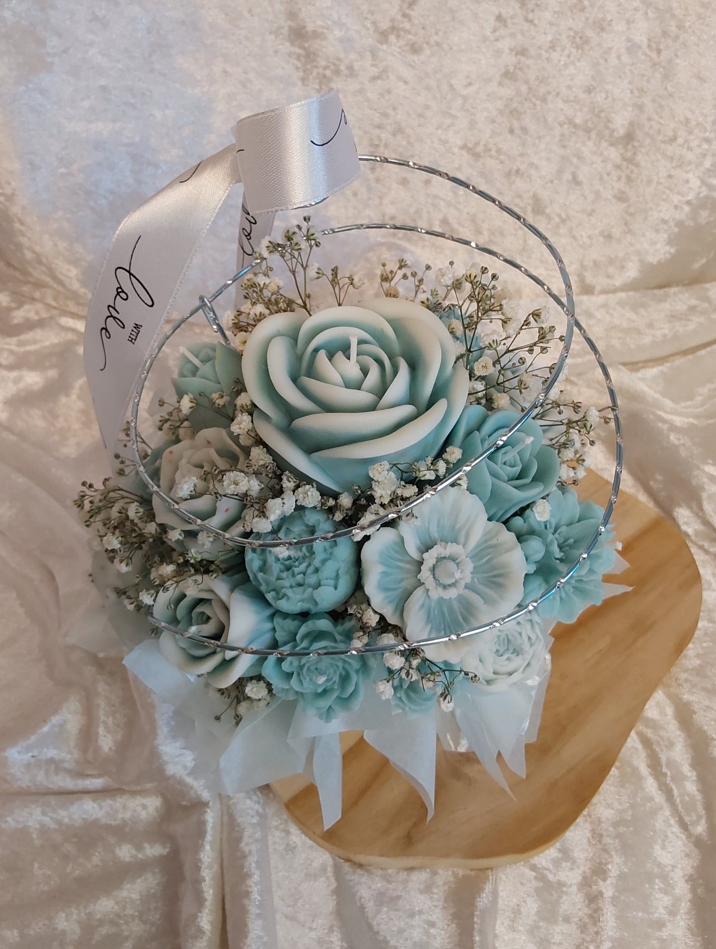 Blumenstrauß aus Kerzen