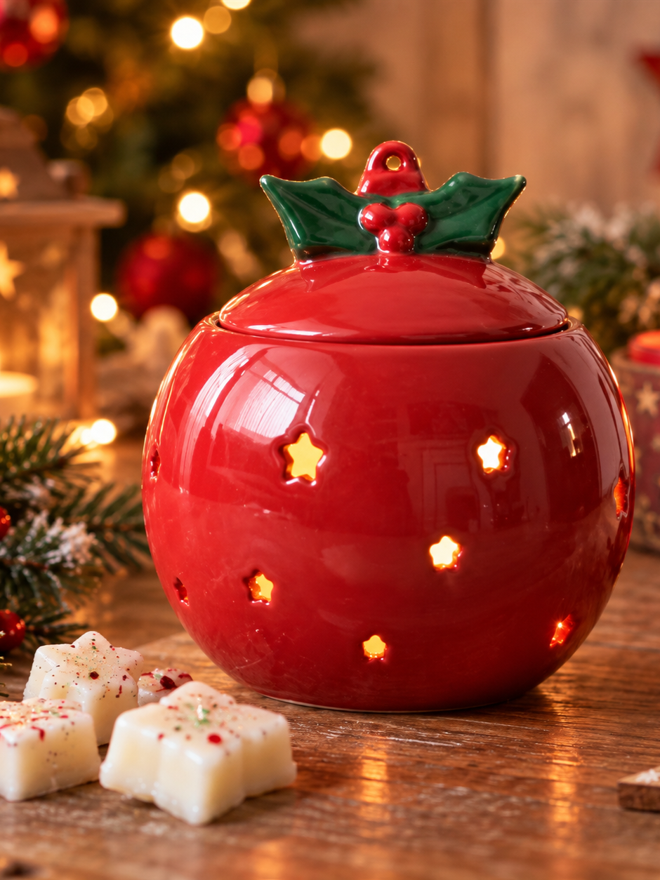 Roter Weihnachtsapfel Duftlampe