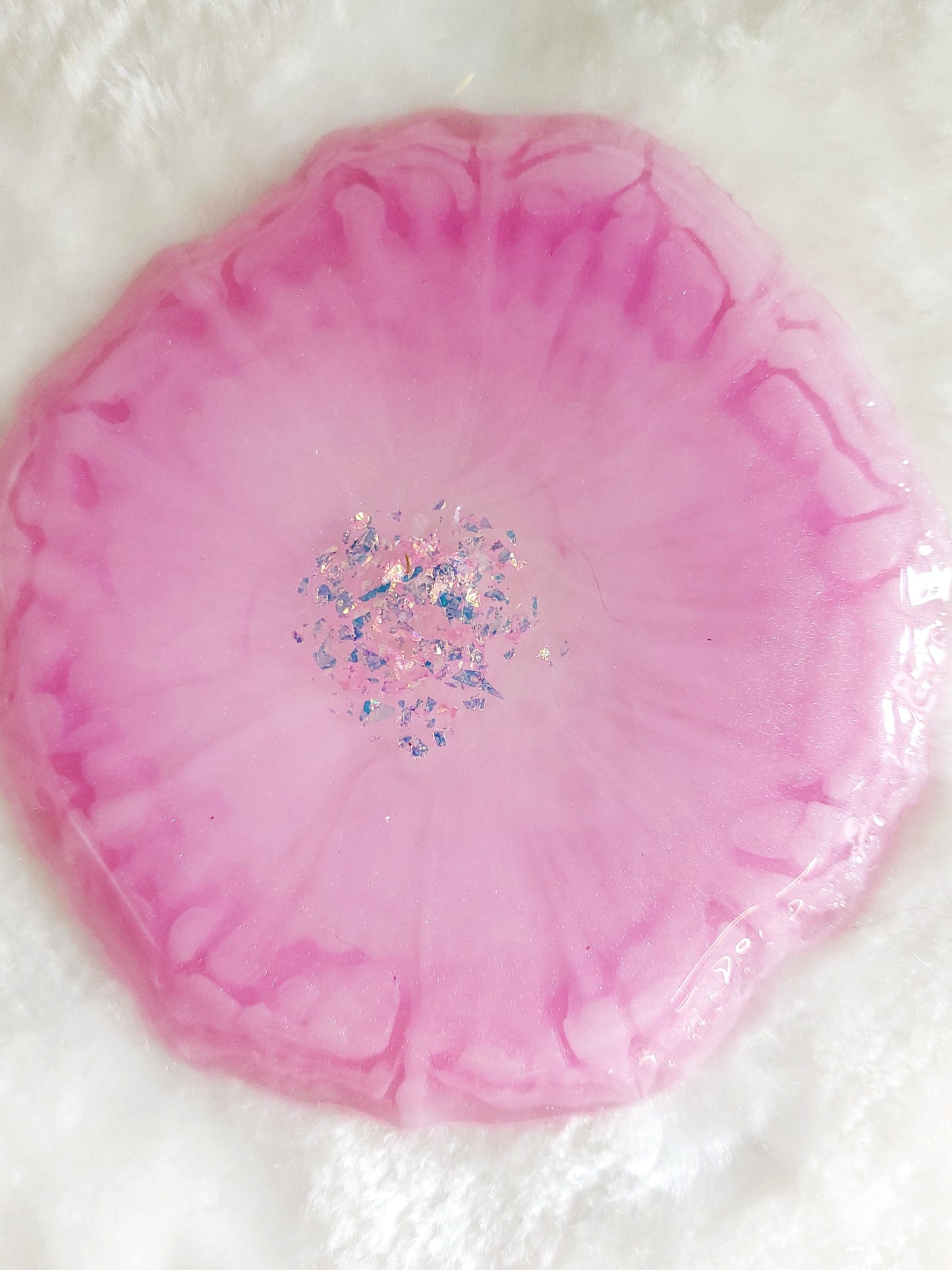 Resin Untersetzer 2er Set Rosa