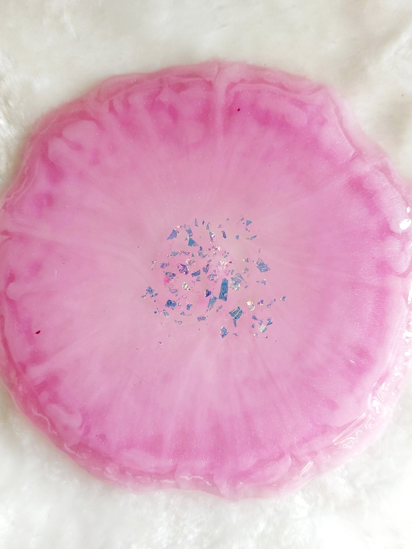 Resin Untersetzer 2er Set Rosa