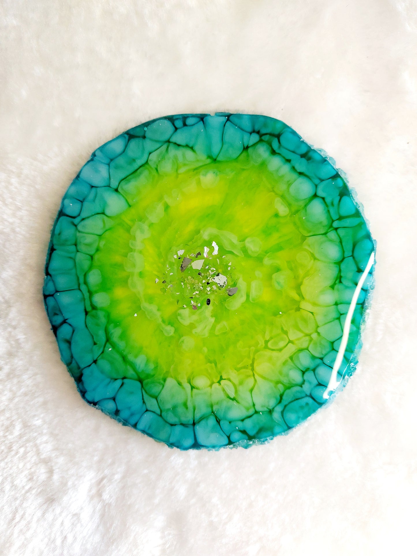 Resin Untersetzer 2er Set Grün