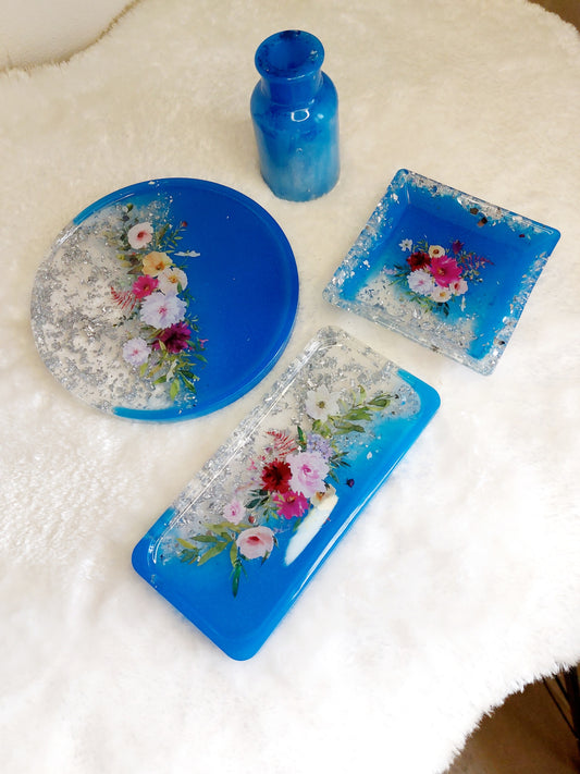 Resin Tablett Schälchen Väschen
