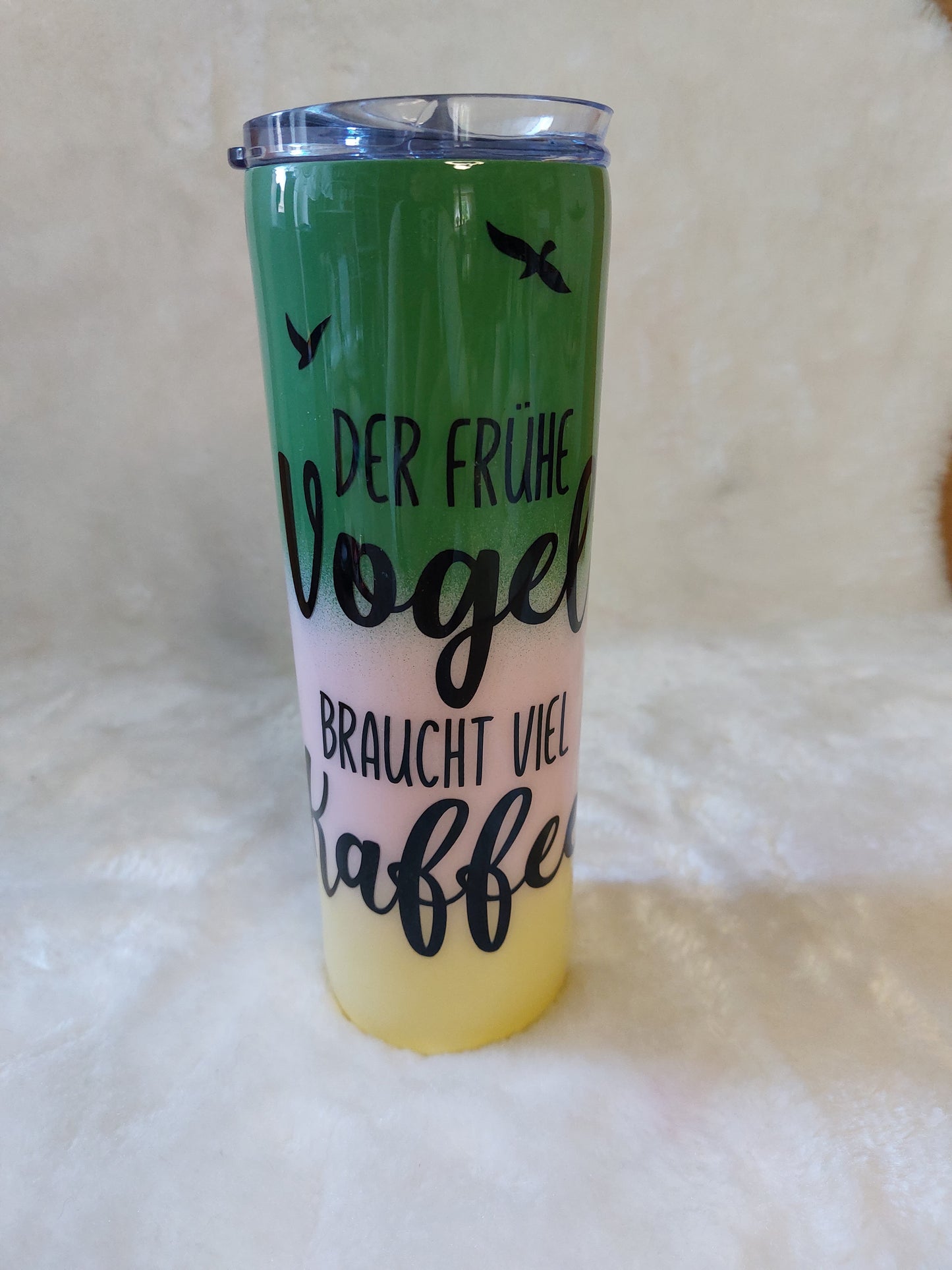 Tumbler Beach Spruch Strohhalm