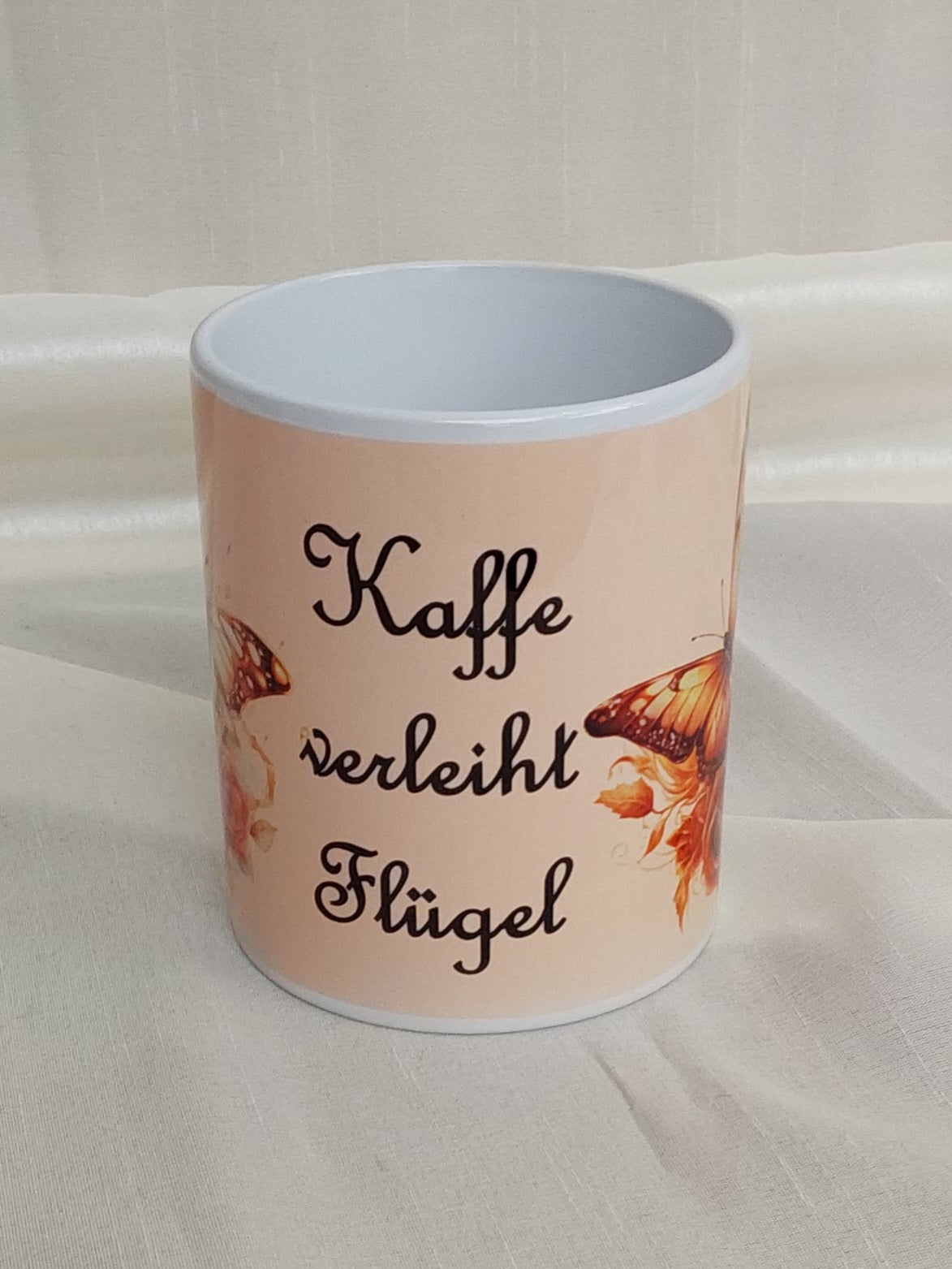 Tasse Schmetterling und Spruch