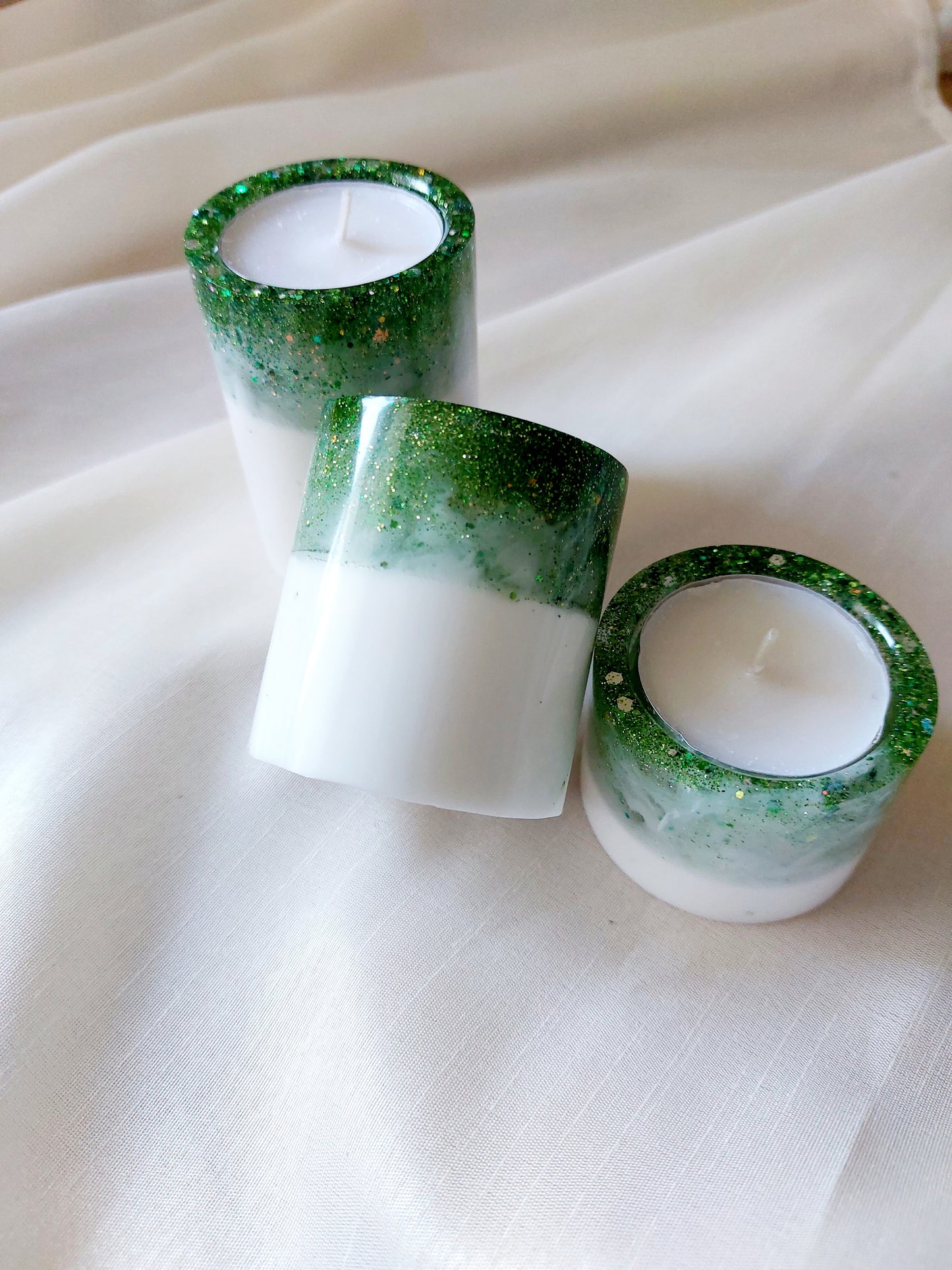 Resin Teelichter 3er Set