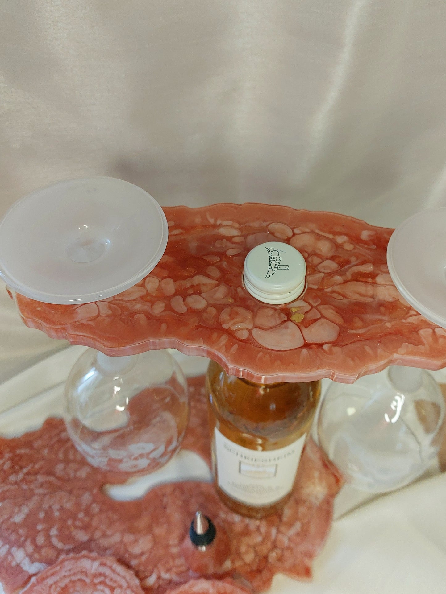 Resin Wein-Set und Tablett