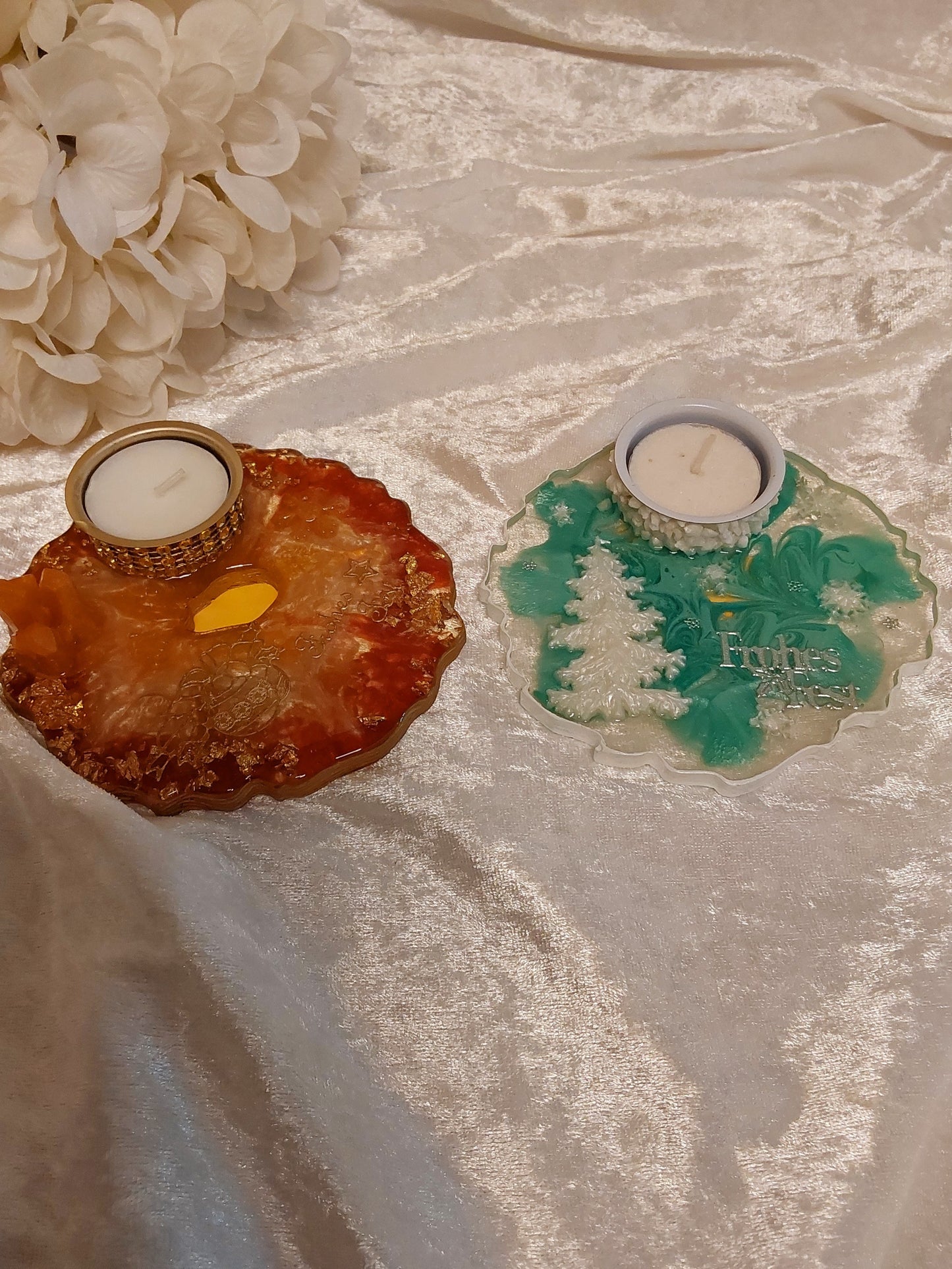 Teelicht aus Resin