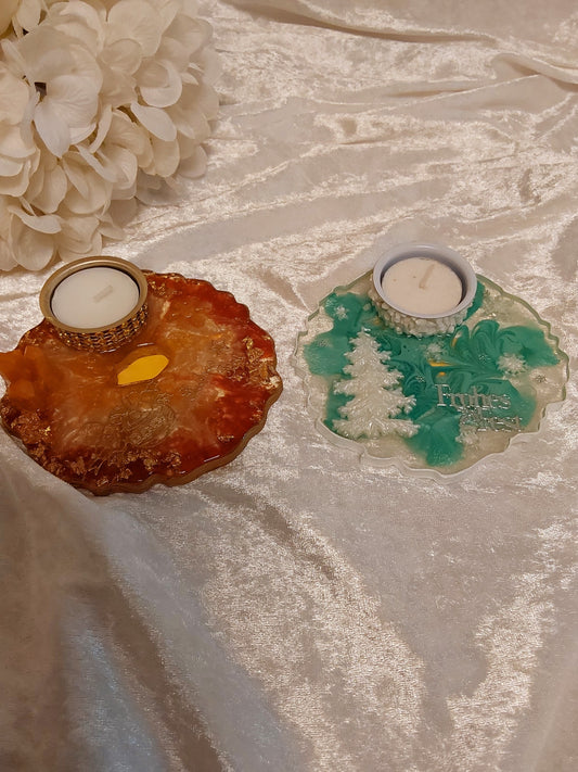 Teelicht aus Resin
