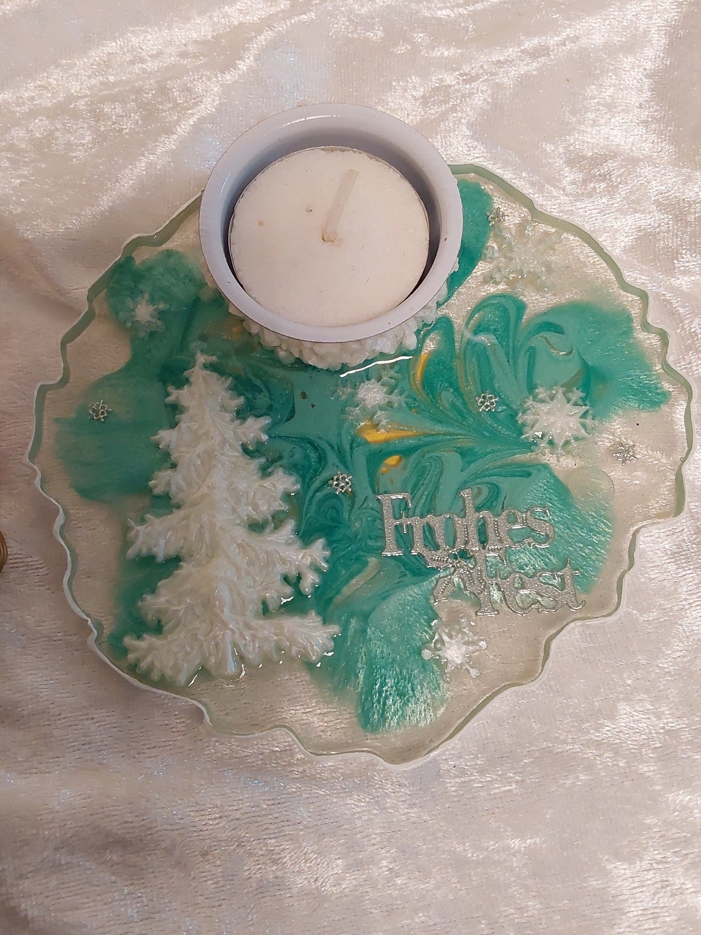 Teelicht aus Resin