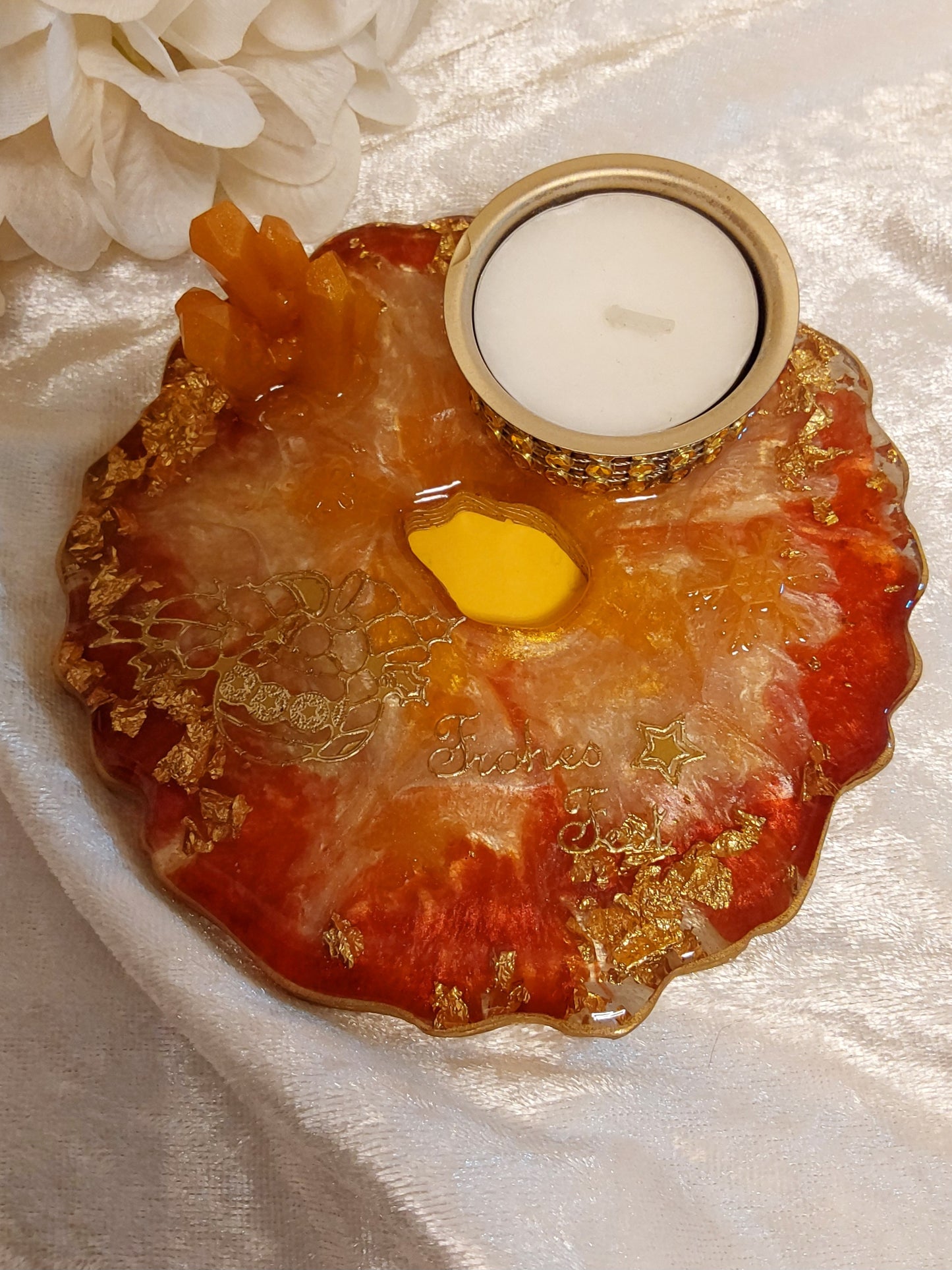 Teelicht aus Resin