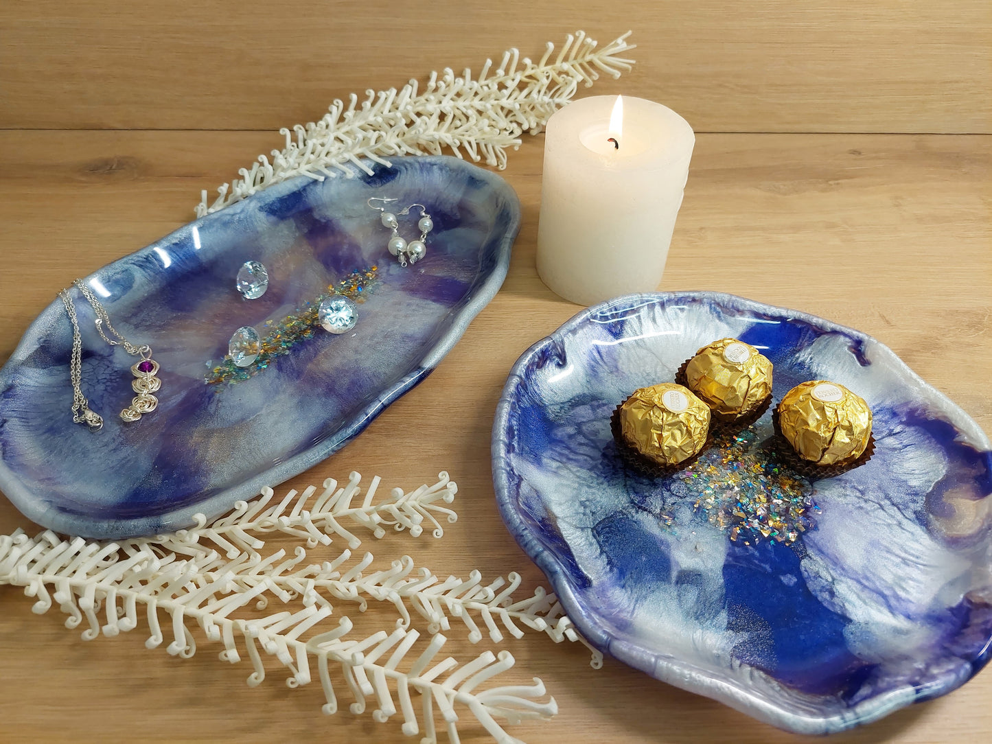 Resin Schale mit Wellenrand