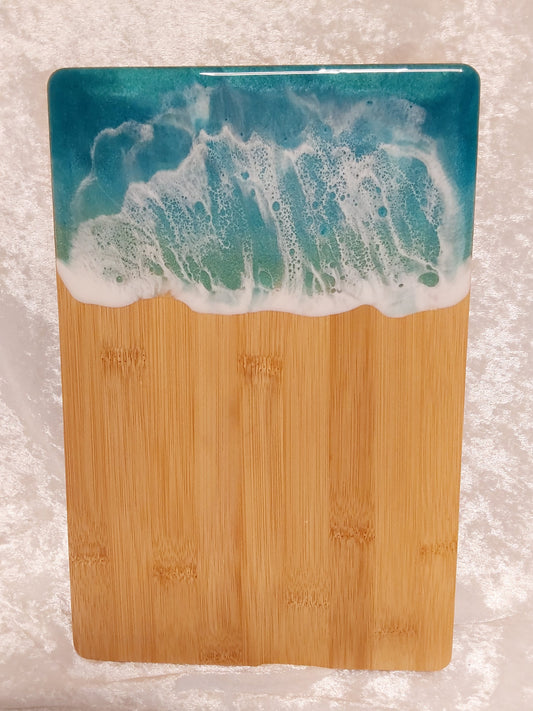 Frühstückbrett mit Resin Design