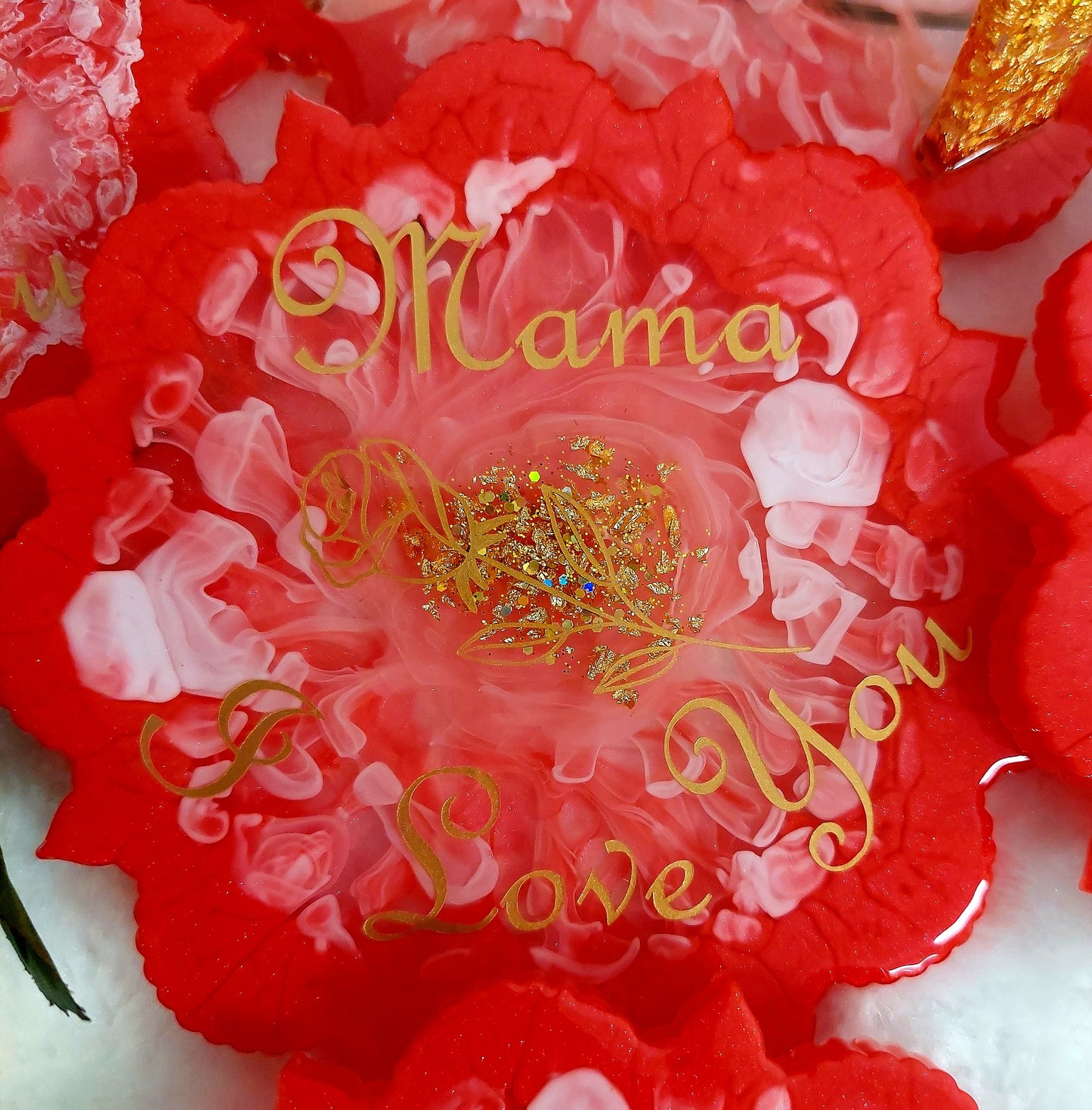 Resin Untersetzer Set für Mama