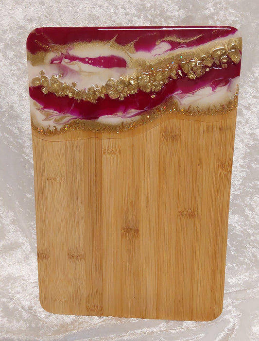 Frühstückbrett mit Resin Design