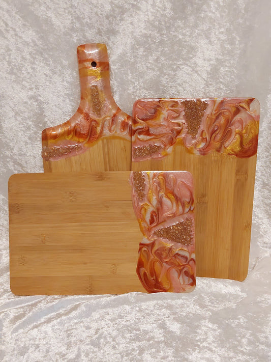 Servier- & Früfstücksbrettchen mit Resin Design