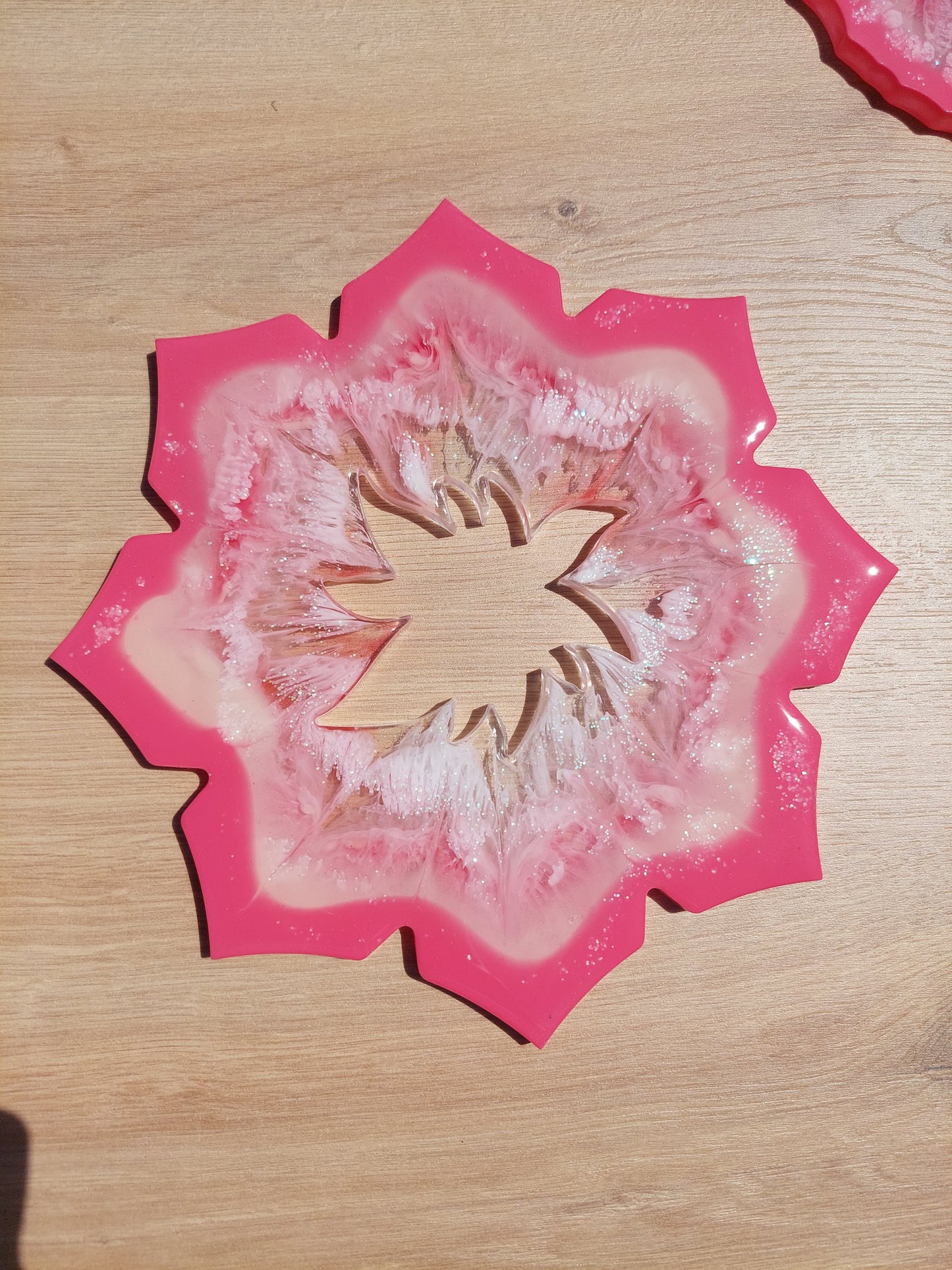 Resin Etagere 3 stöckig und großer Untersetzer