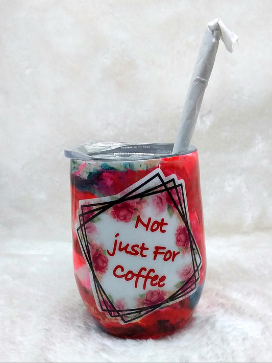 Tumbler Trinkbecher Spruch Strohhalm