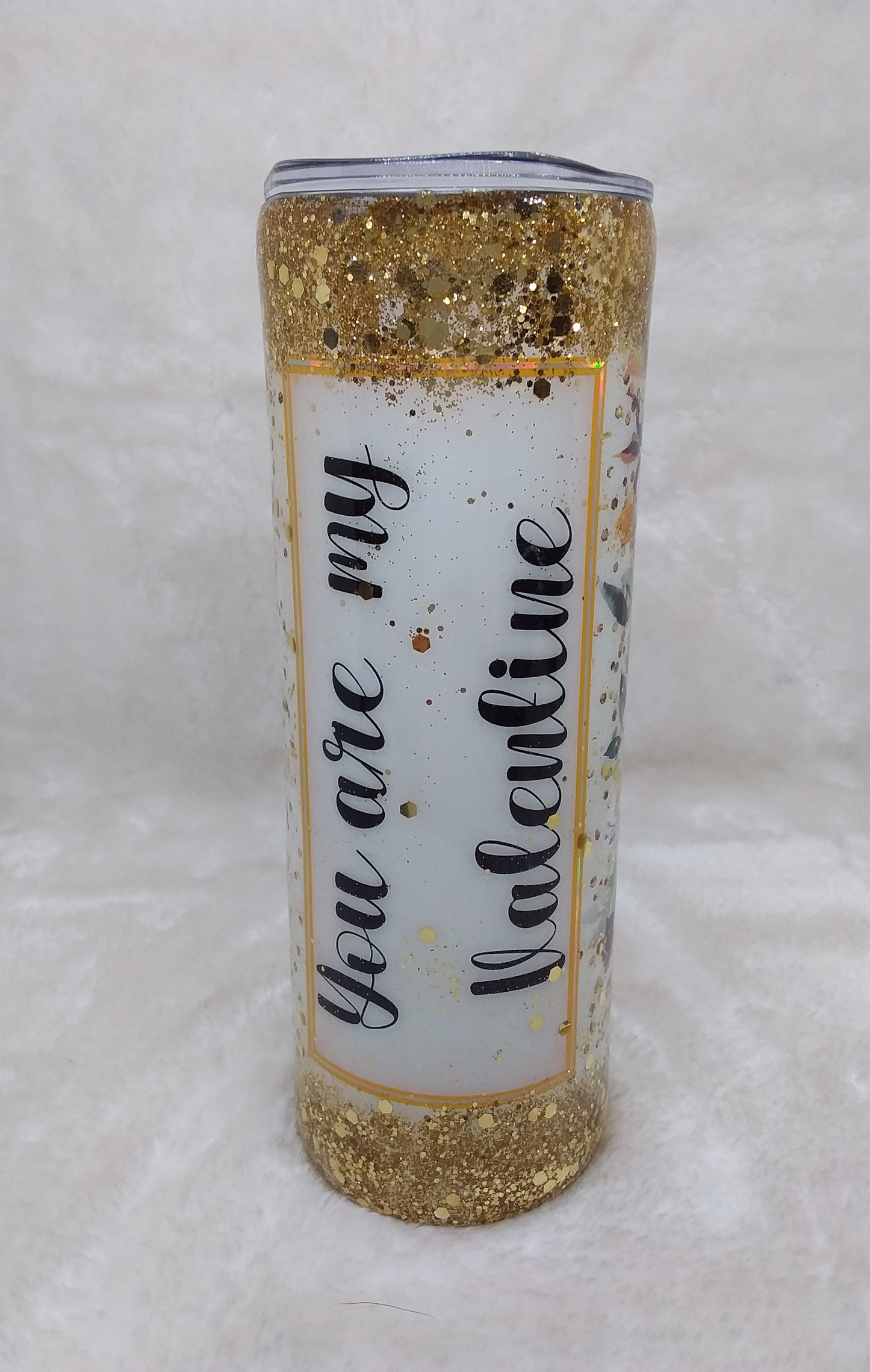 Tumbler Glitzer Spruch