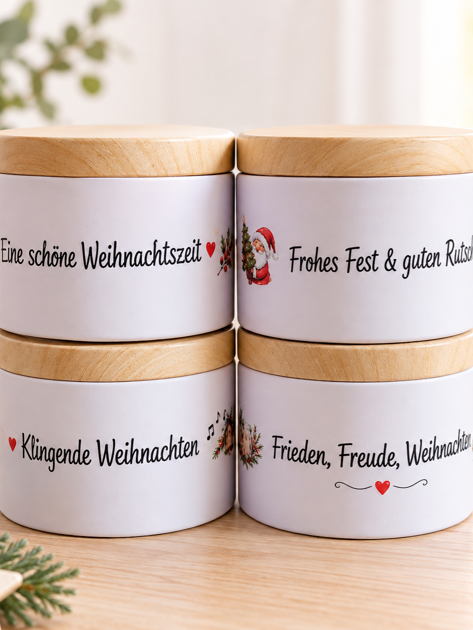 Geschenkbox mit 4 verschiedene Duftkerzen