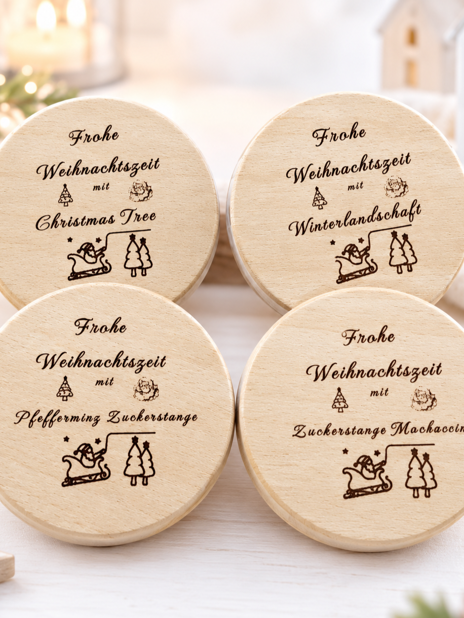 Geschenkbox mit 4 verschiedene Duftkerzen