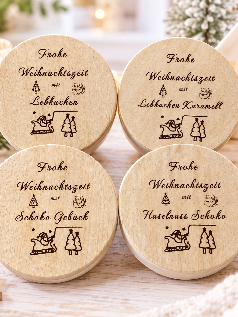 Geschenkbox mit 4 verschiedene Duftkerzen