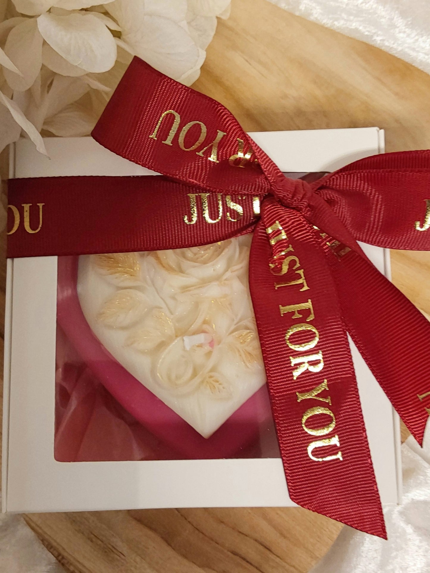 Geschenk - Herz Saphir Rose