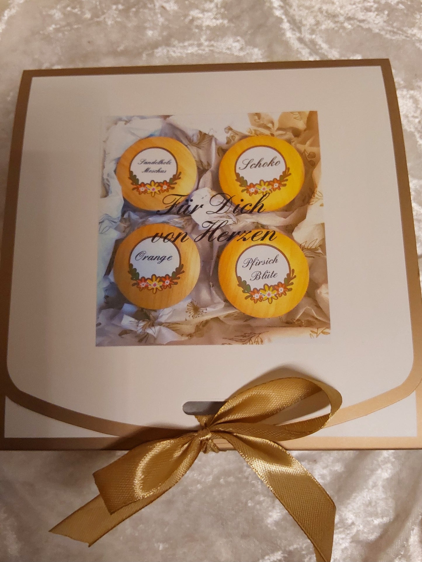 Geschenk-Box mit 4 Duftkerzen