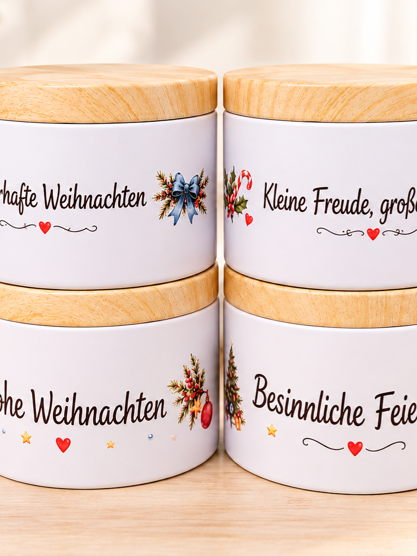 Geschenkbox mit 4 verschiedene Duftkerzen