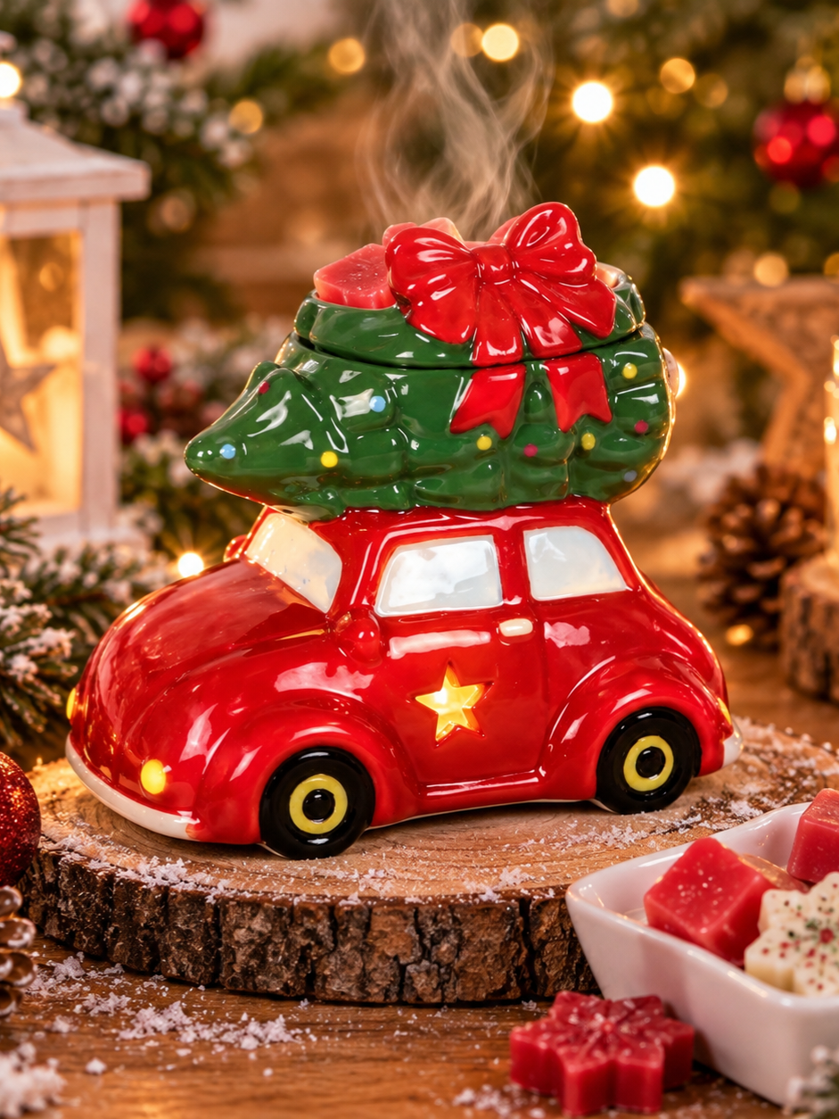 Nostalgisches Auto mit Tannenbaum Duftlampe